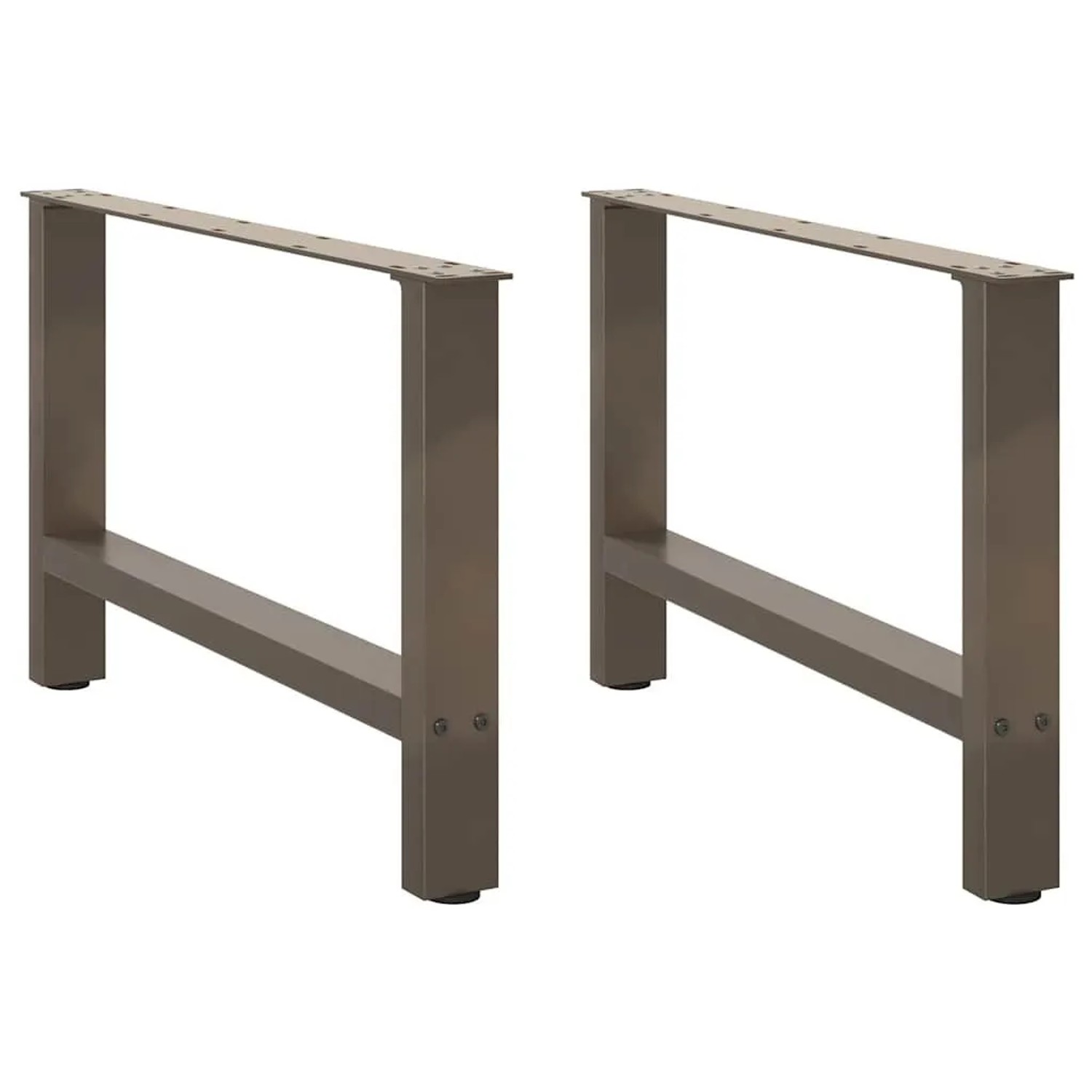 vidaXL Couchtischbeine Naturstahl 2 Stk 70x42-43 cm Stahl 4013291 günstig online kaufen