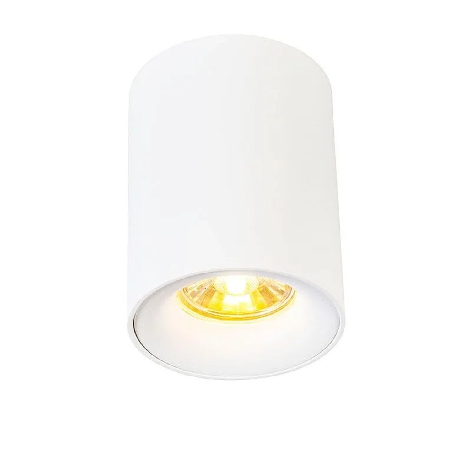 QAZQA Moderner Aufbaustrahler Weiß GU10 50mm Ronda
