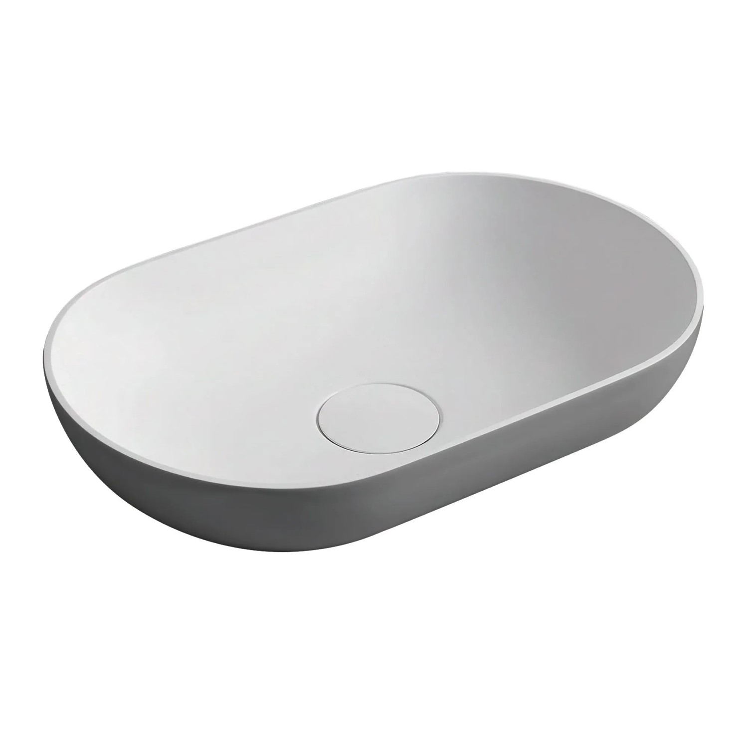 Bernstein Aufsatzwaschbecken O-541 Mineralguss Farbe Weiß