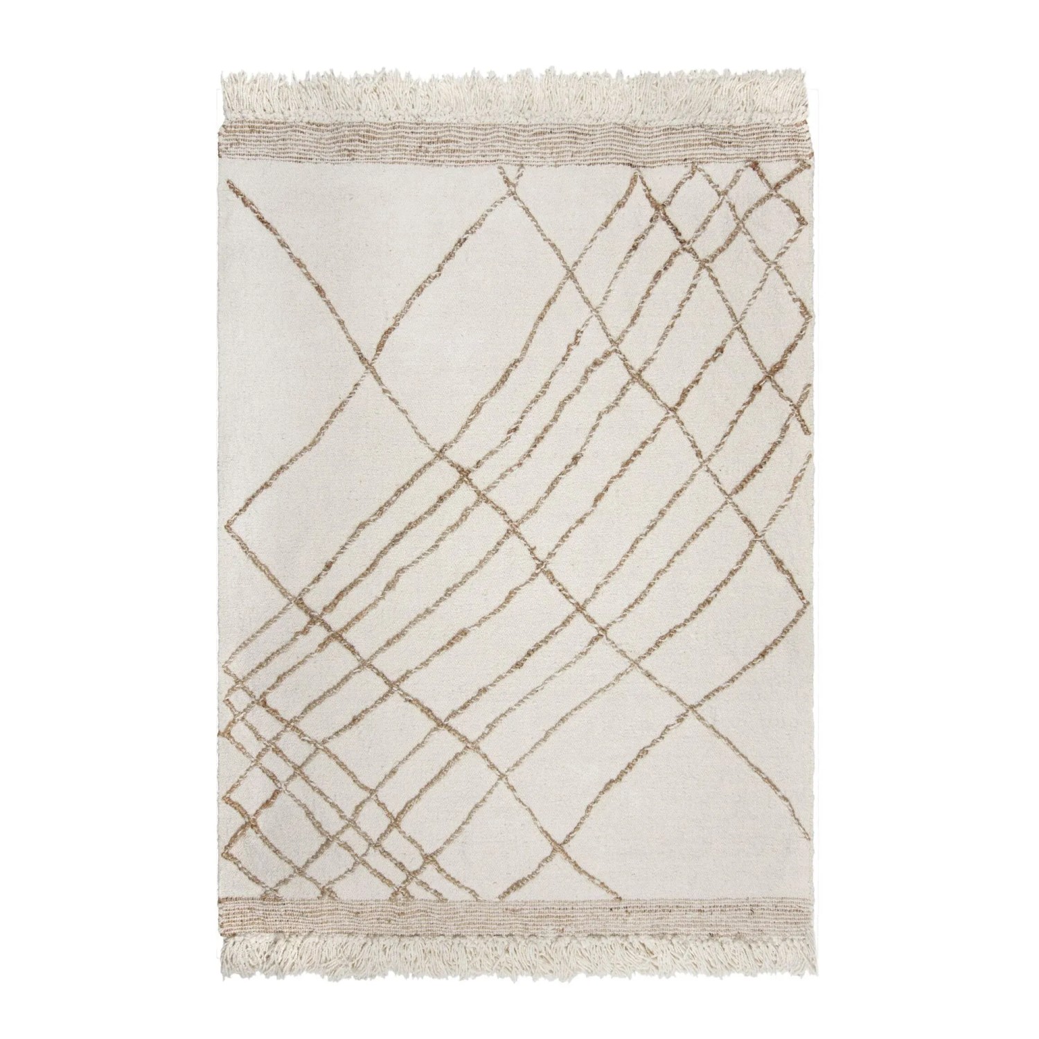 Flair Rugs Kurzflorteppich Astera 160 cm x 230 cm Beige-Natur