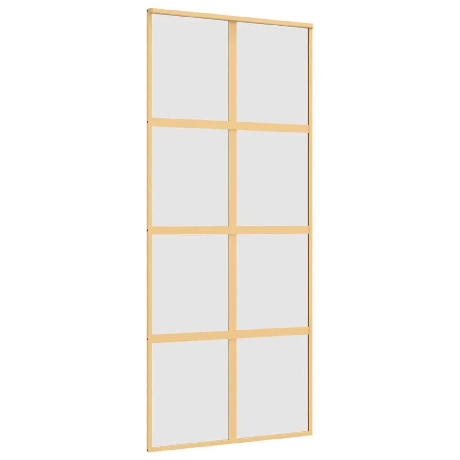 vidaXL Schiebetür Golden 90x205 cm Matt ESG-Glas und Aluminium 155188
