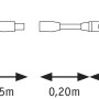 Skizze: Paulmann SimpLED Strip Set, 10m LED-Streifen mit Trafo und Zubehör.
