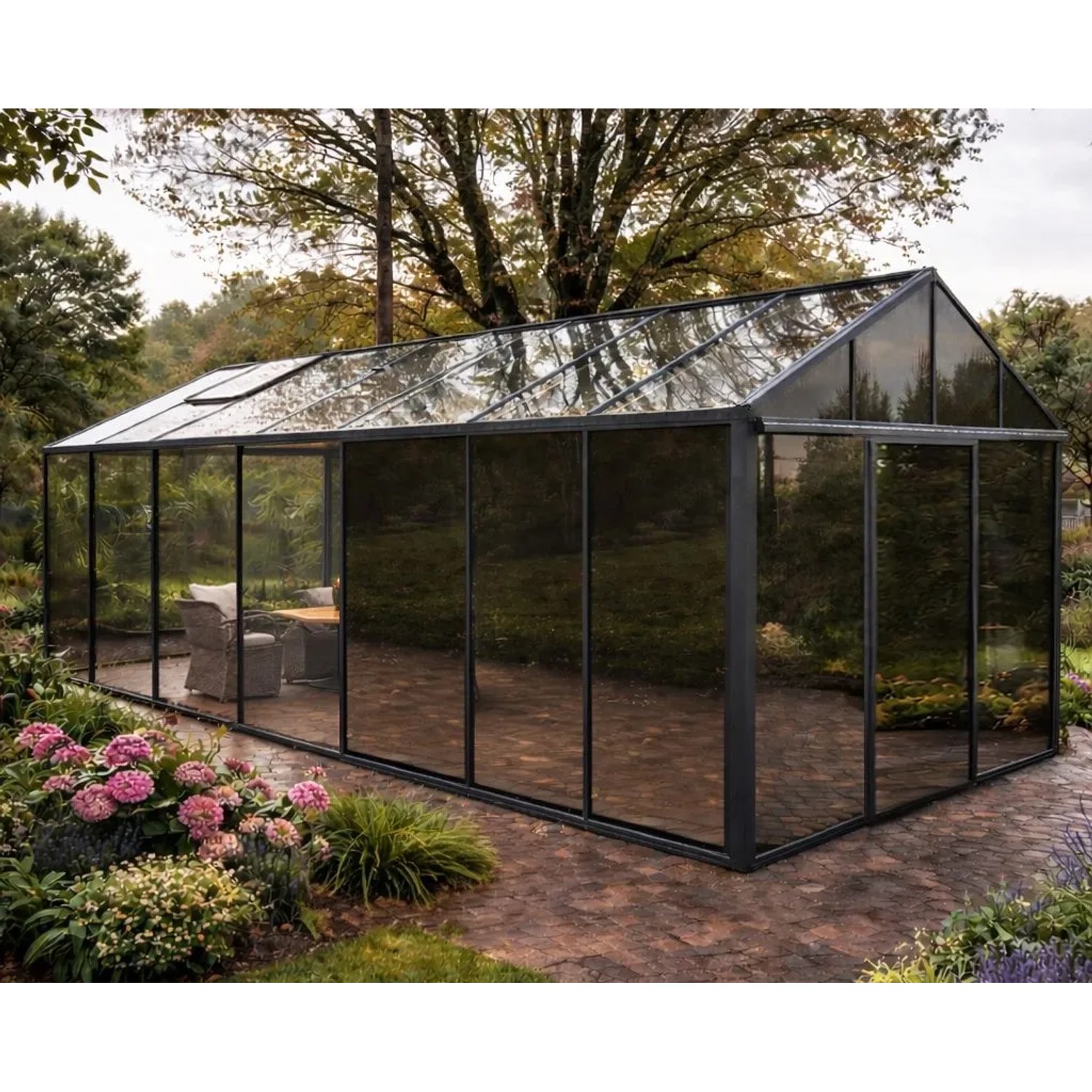 Bloomcabin Premium-Qualität Gewächshaus Klassik mit Grossem Integriertem Stauraum GHCLS6