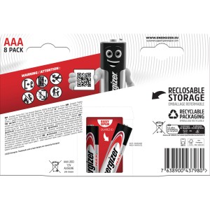 Energizer Max AAA Batterien, 8er-Pack. Alkaline-Batterien für Geräte des täglichen Gebrauchs.