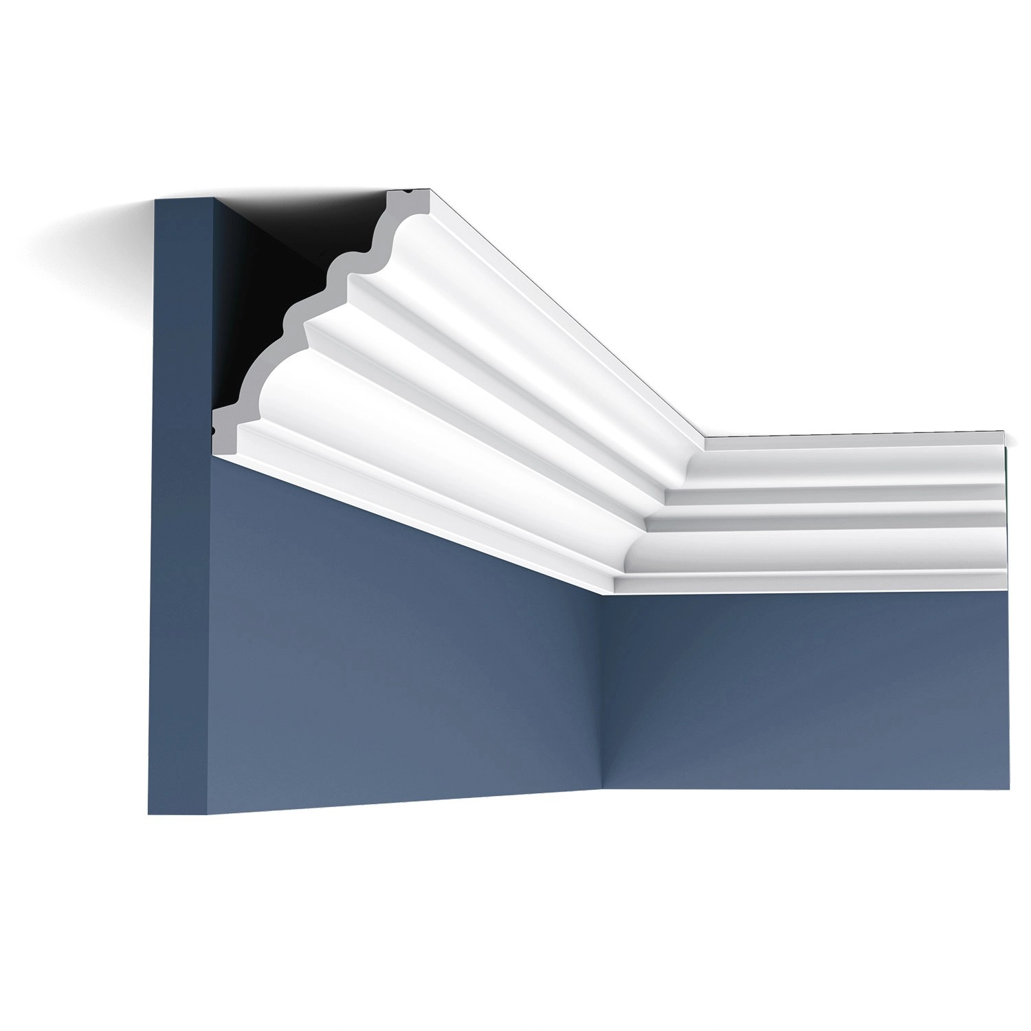 ORAC DECOR C326 LUXXUS MANOIR Eckleiste Zierleiste Stuckleiste 2 m 200 cm x 9 cm x 10,5 cm Weiß