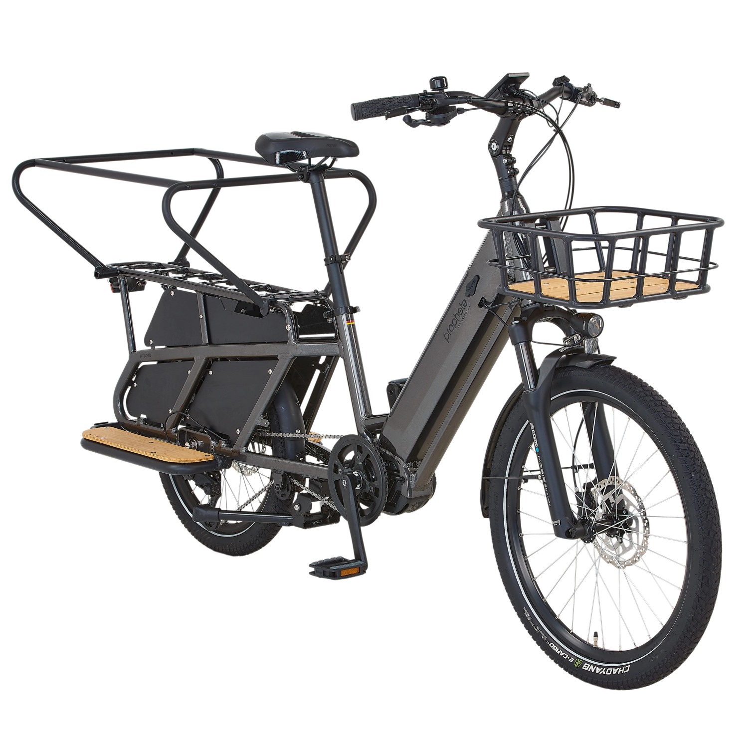 Prophete Urban Longtail-E-Bike Urbanicer Grau Metallic Glanz