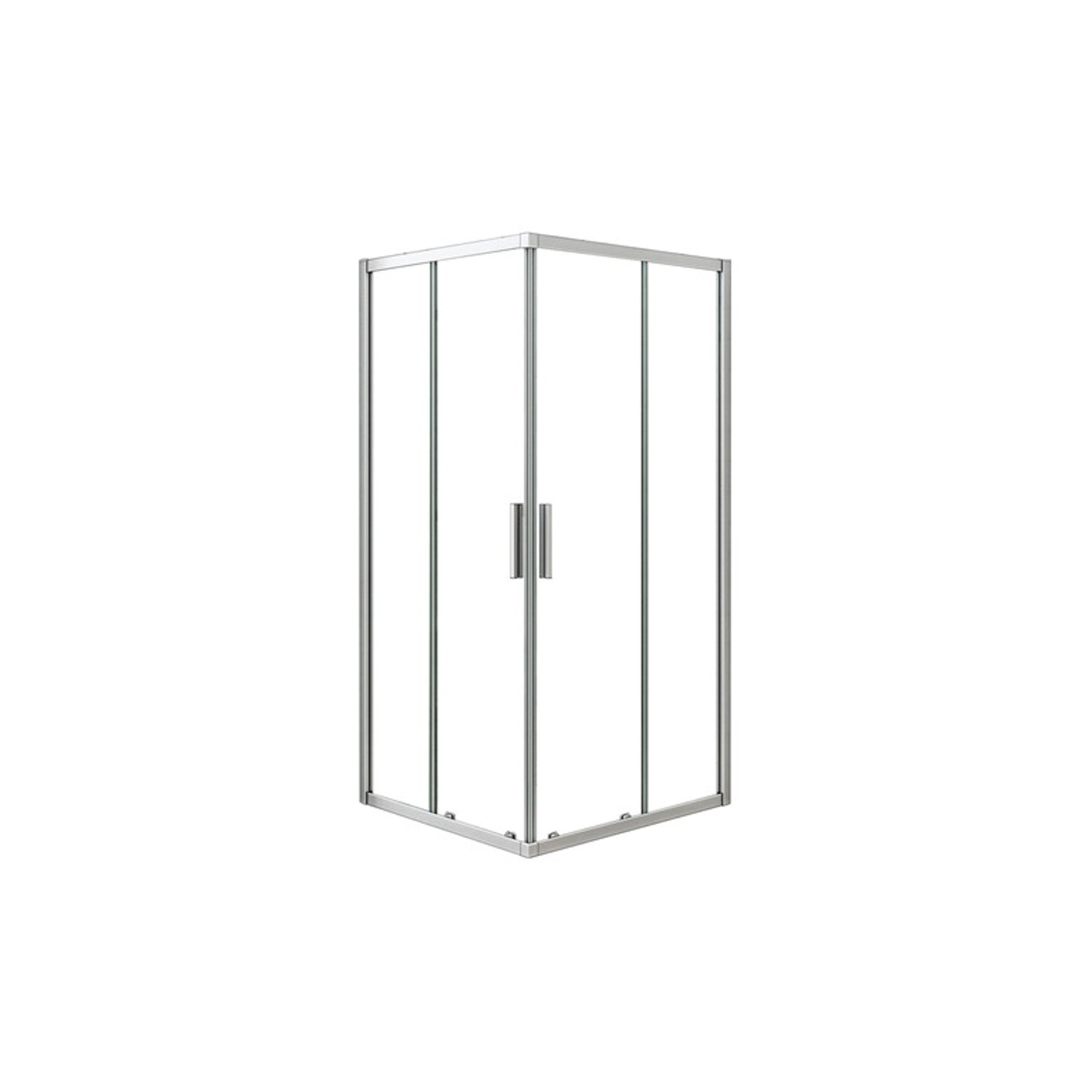 Duschparadies Duschkabinen Eckeinstieg 100 x 100cm Schiebetür Höhe 185cm Du günstig online kaufen