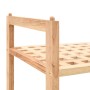 vidaXL Schuhregal Walnussholz Massiv 69x26x81 cm 247103_4
