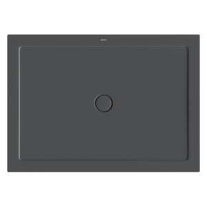 Rechteckige, extraflache Bette Duschwanne Stage, 140x100 cm, Raven (dunkelgrau)