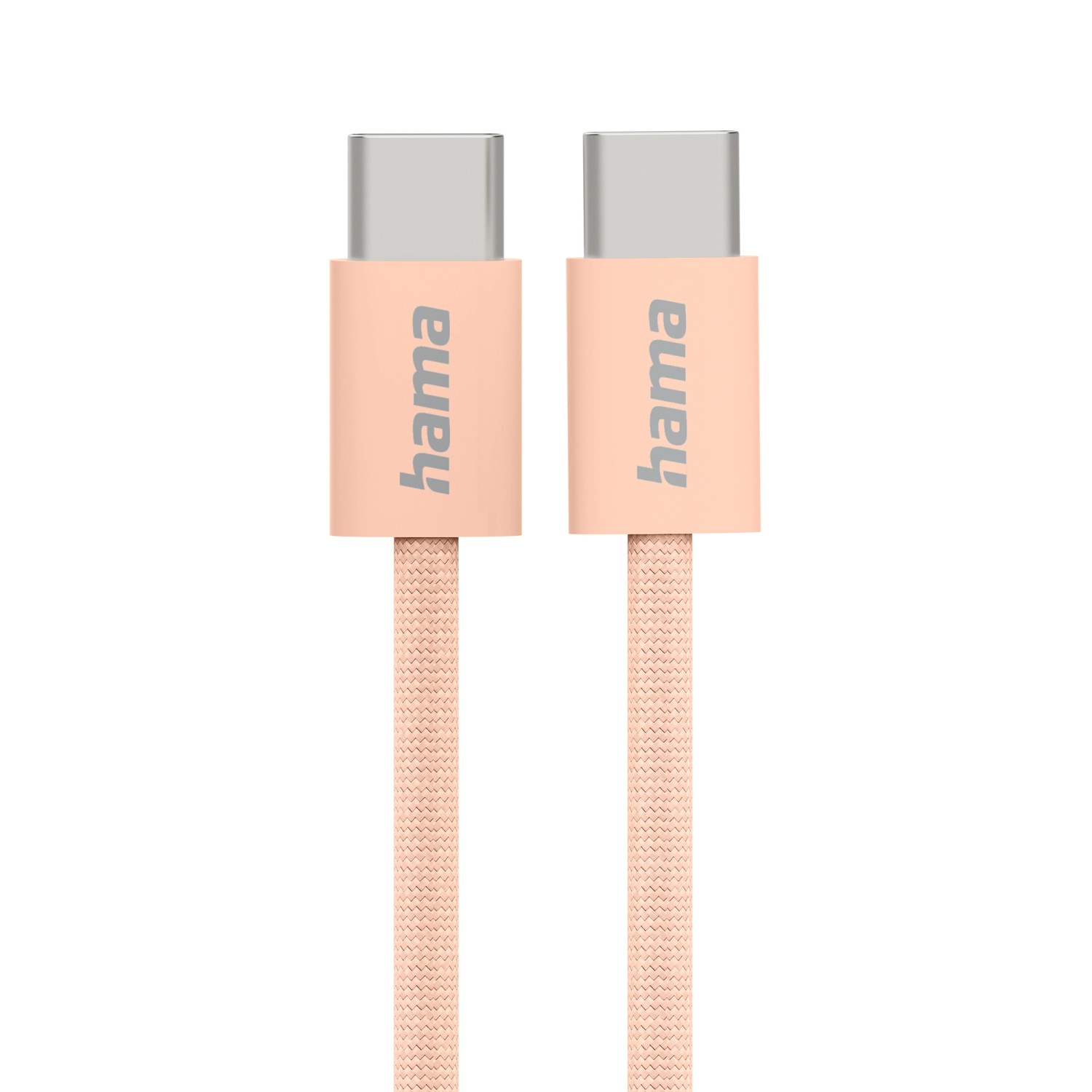 Image of Hama Ladekabel Fabric Nylon USB-C 1 m Orange