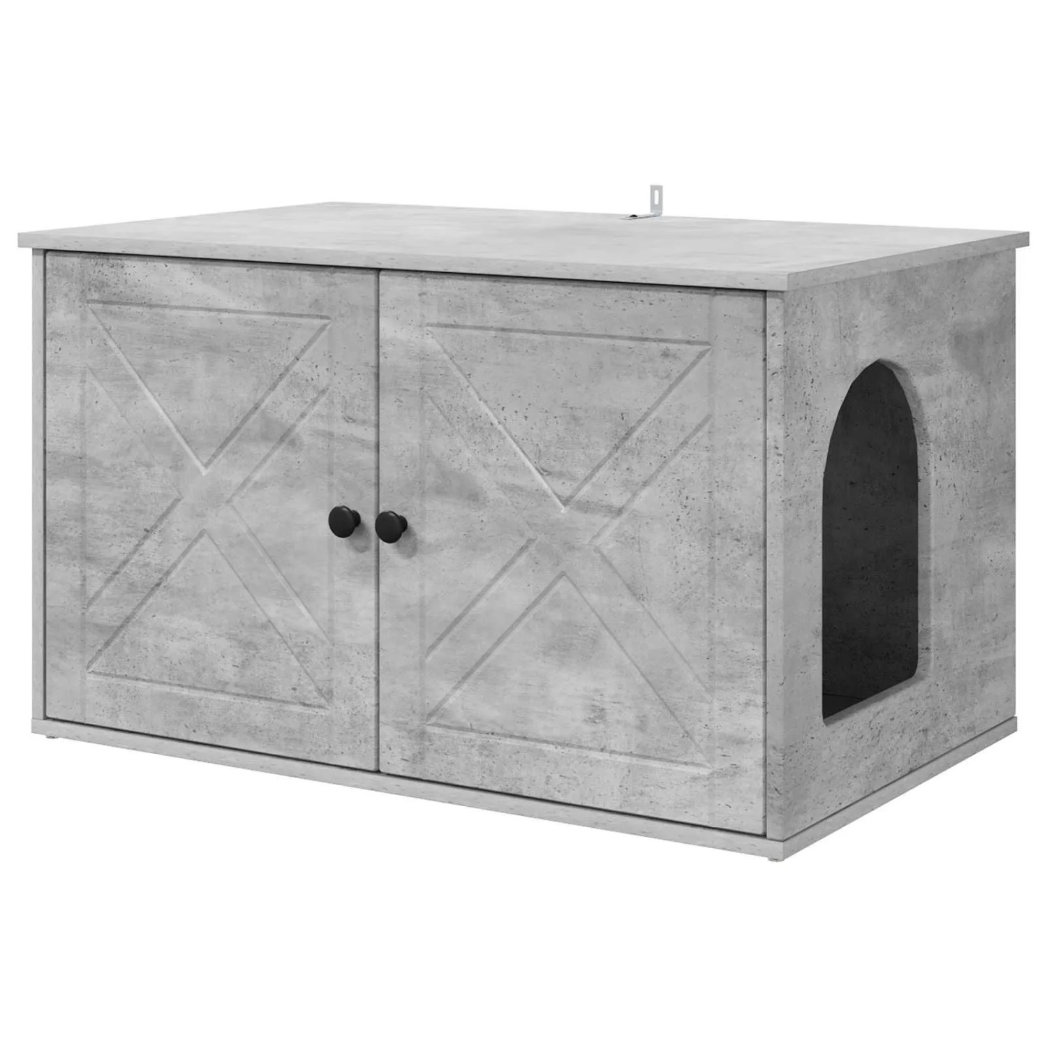 vidaXL Katzenhaus Beton 85 x 55 x 50 cm Holzwerkstoff 8000728