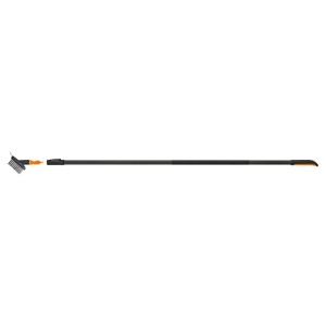 Fiskars Fugenbürste mit Stiel L, orange-schwarz, für Kombisysteme zur Unkrautentfernung.