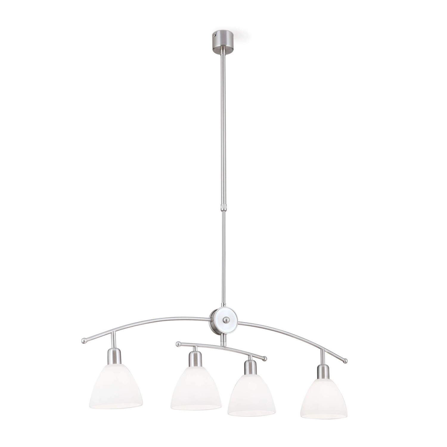 Orion Leuchten Hängeleuchte Susan Teleskoprohr 82 x 15 cm Satin 4 x E14 günstig online kaufen
