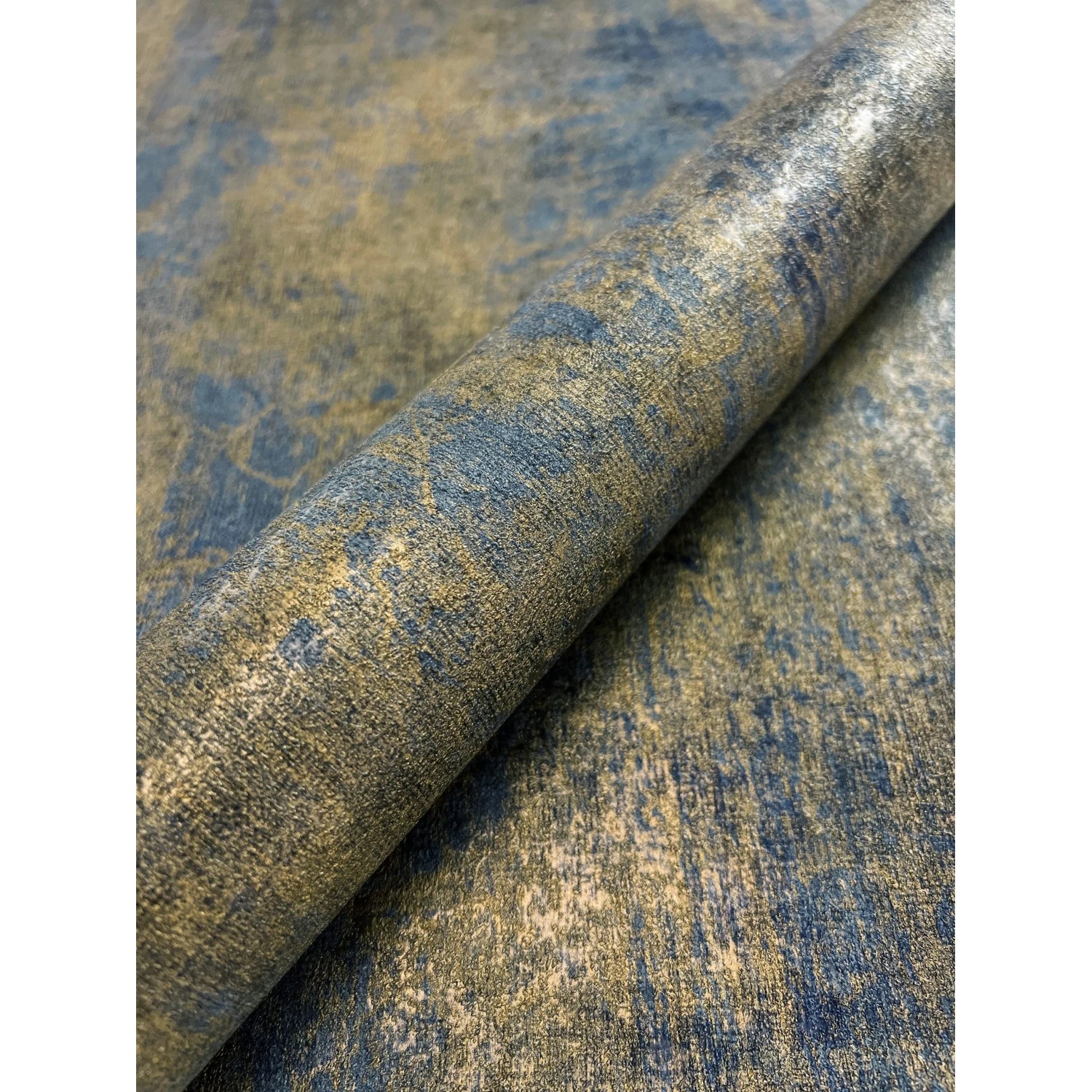 Newroom Vinyltapete Lucian Dusty Blue Beton Modern FSC® günstig online kaufen