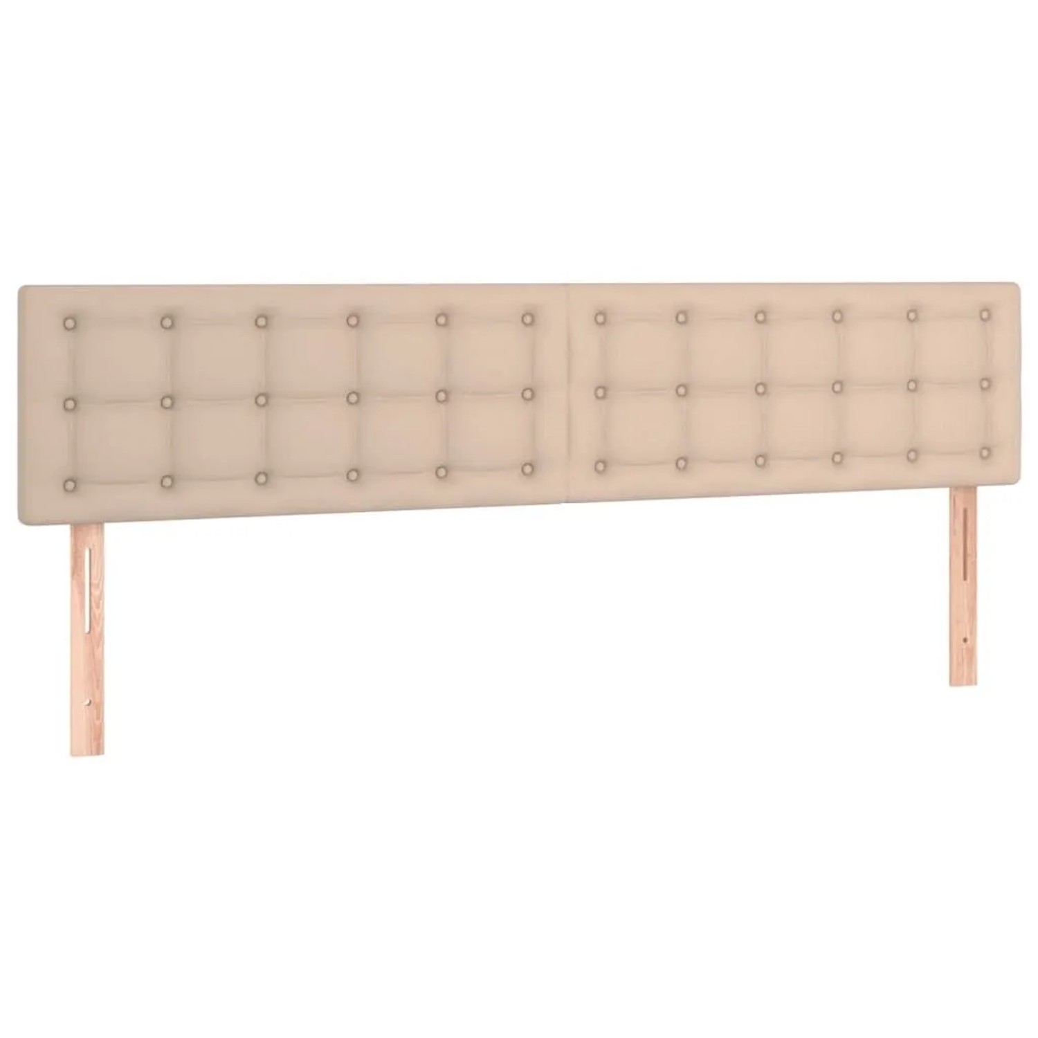 vidaXL Kopfteile 2 Stk Cappuccino-Braun 80x5x78/88 cm Kunstleder 346489