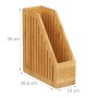 Relaxdays Stehsammler Bambus Natur A4 30 cm x 10 cm x 26,5 cm 0,9 kg_4