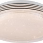 Weiße Reality LED-Deckenleuchte Atria mit Sternenhimmel-Effekt. Dimmbar und mit Fernbedienung.