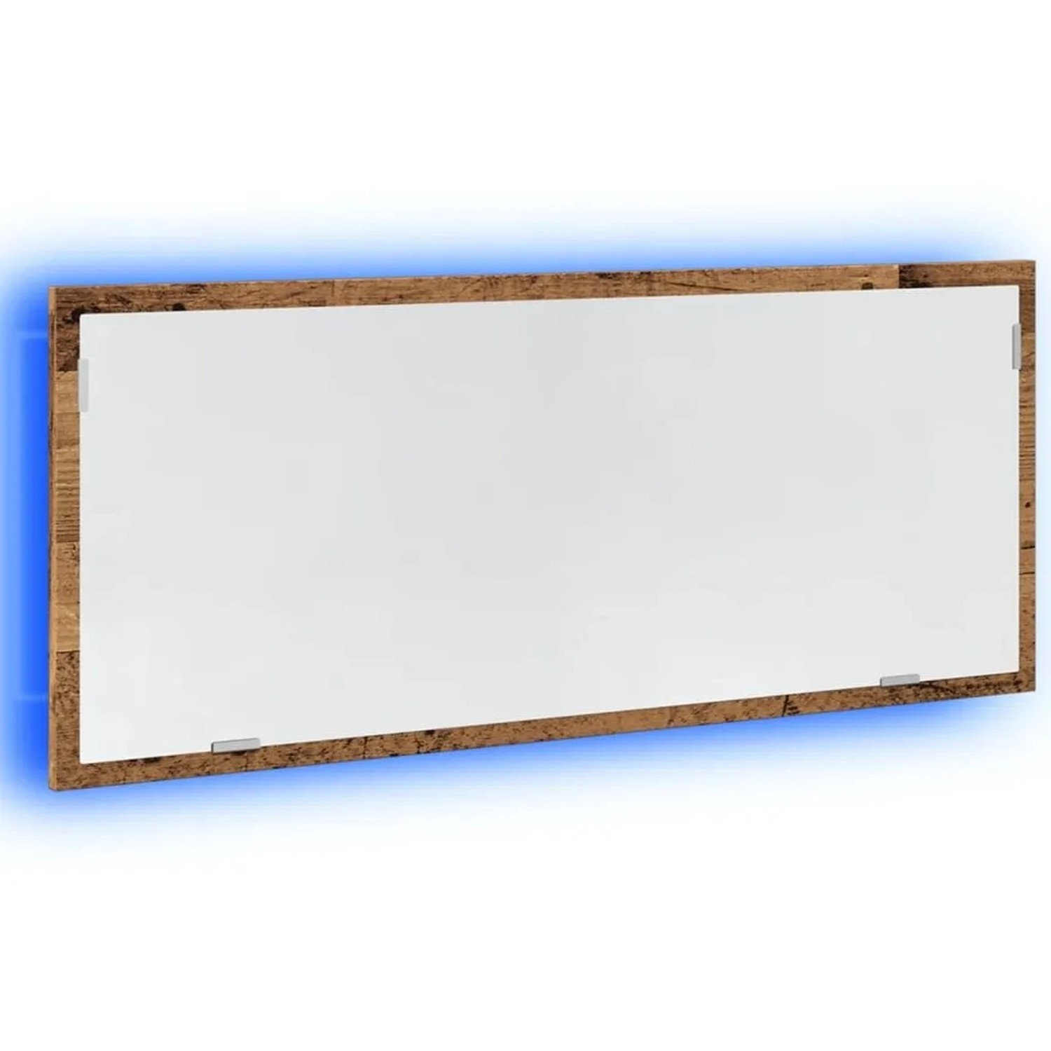 vidaXL LED-Badspiegel Altholz-Optik 100x8,5x37 cm Holzwerkstoff 856275