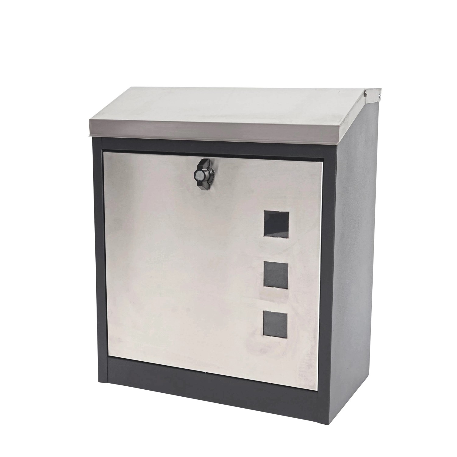 PROREGAL XXL Briefkasten HxBxT 52x44x25cm Abschließbar Pulverbeschichtet Sc günstig online kaufen