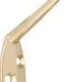 Glänzender Messing Wandhaken 745 aus Metall für die Wandmontage.