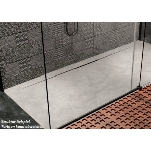 Stano Mineralguss Duschwanne Extra Flach Lyra Grau 80x100cm