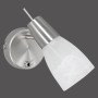 Just Light LED-Spot Julia, 1-flammig, Stahl mit Alabasterglas, Wandleuchte
