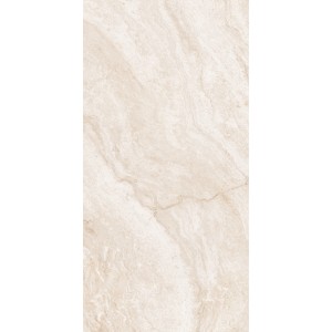 Beige Feinsteinzeug Bodenfliese Travertino, 60x120 cm, für Innenräume.