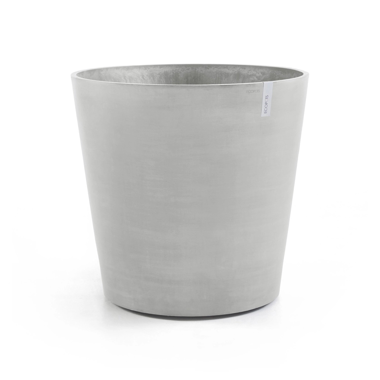 Ecopots Pflanztopf Amsterdam Rollen Weißgrau 80 cm x 75 cm günstig online kaufen