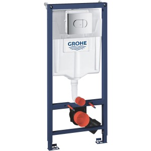 Grohe QuickFix Vorwandelement Solido für WC mit Abdeckplatte Arena Cosmopolitan Chrom