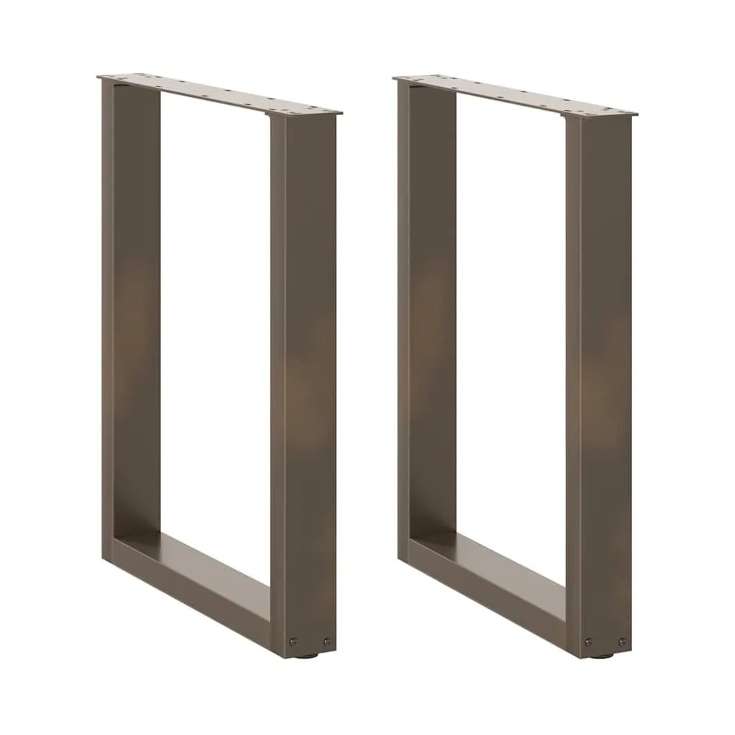 vidaXL Esstischbeine U-Form 2 Stk Naturstahl 60x72-73 cm Stahl 4013183