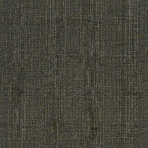 Schwarz-goldene Vliestapete in Textiloptik mit Metallic-Effekt für Wohn- und Esszimmer.