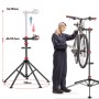 KARAT Fahrrad Montageständer Lois mit Fahrrad, höhenverstellbar, bis 30 kg Tragkraft.