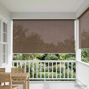 vidaXL Außenrollo 90% UV-Block Taupe 160 x 140 cm HDPE 42036147