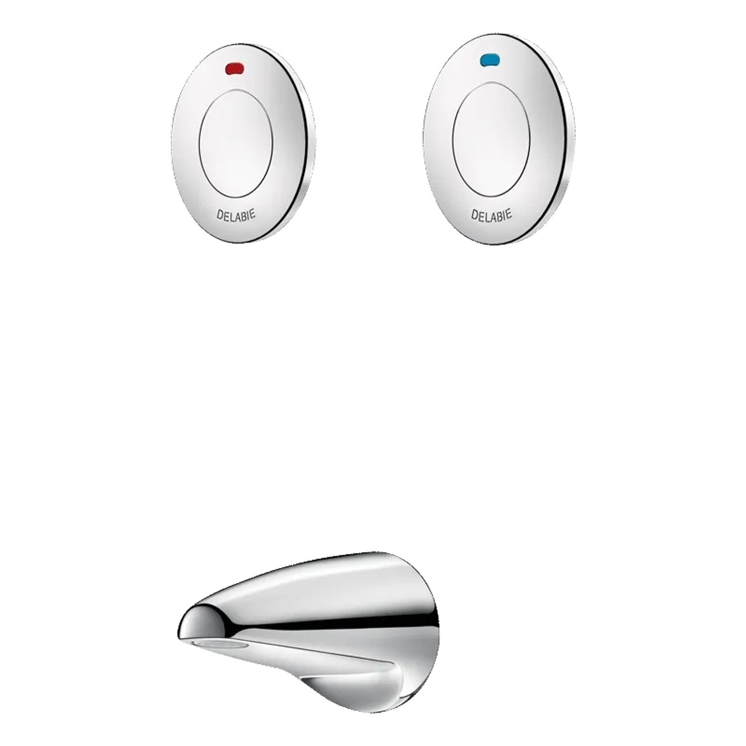 Delabie Kombi Selbstschluss-Ventil TEMPOSTOP G1/2B Hinterwand 7 Sek. Chrom