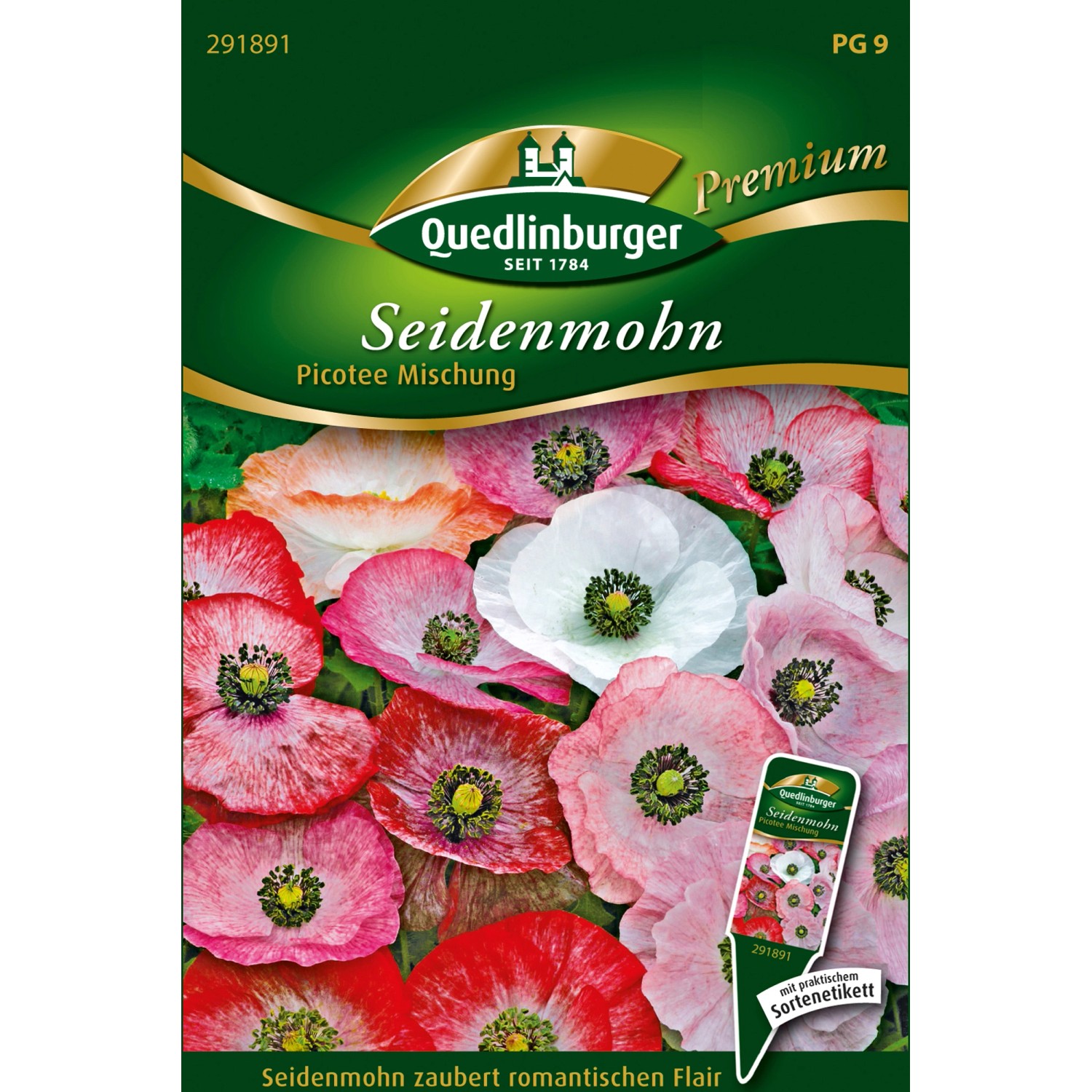 Quedlinburger Seidenmohn ''Picotee Mischung''