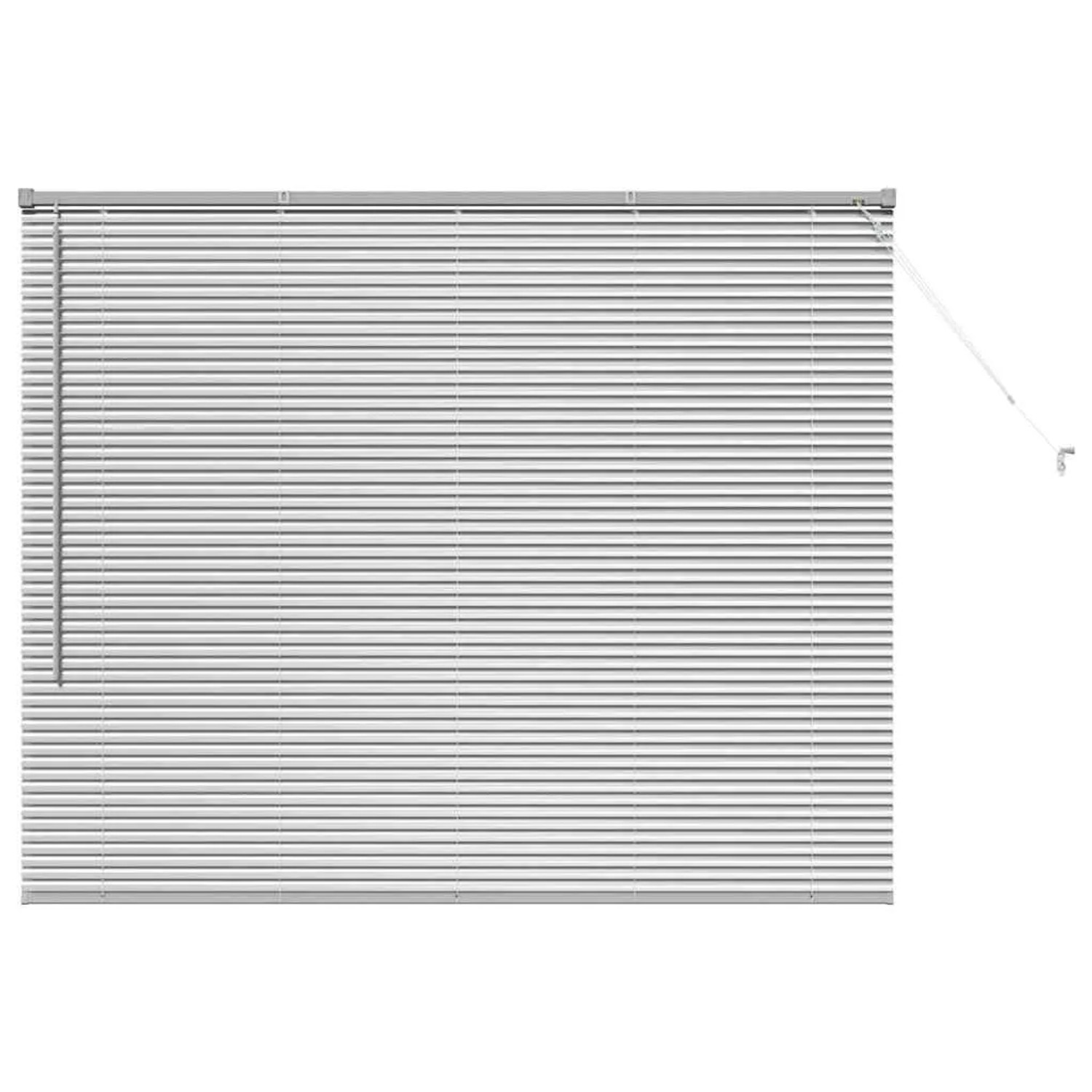 vidaXL Balkenjalousien mit Vorhängen Silber 130 x 155 cm Aluminium 42005908 günstig online kaufen