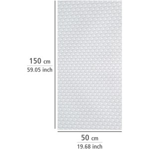 Weiße Wenko Anti-Rutsch-Matte mit Noppen, 150x50 cm, zuschneidbar für Schubladen und Schränke.