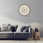 LED-Deckenleuchte Vertigo in Messing-Optik, Ø 46,5 cm, mit Kristall-Effekt für Wohnraum.