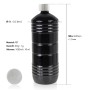 Schwarze Flasche Flambiol Petroleum Heizöl, 1 Liter, mit weißem Deckel. Brennstoff für Öfen und Lampen.