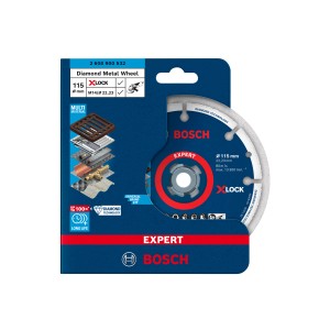 Bosch Expert X-Lock Trennscheibe Diamond Metall, 115mm. Zubehör für Winkelschleifer.