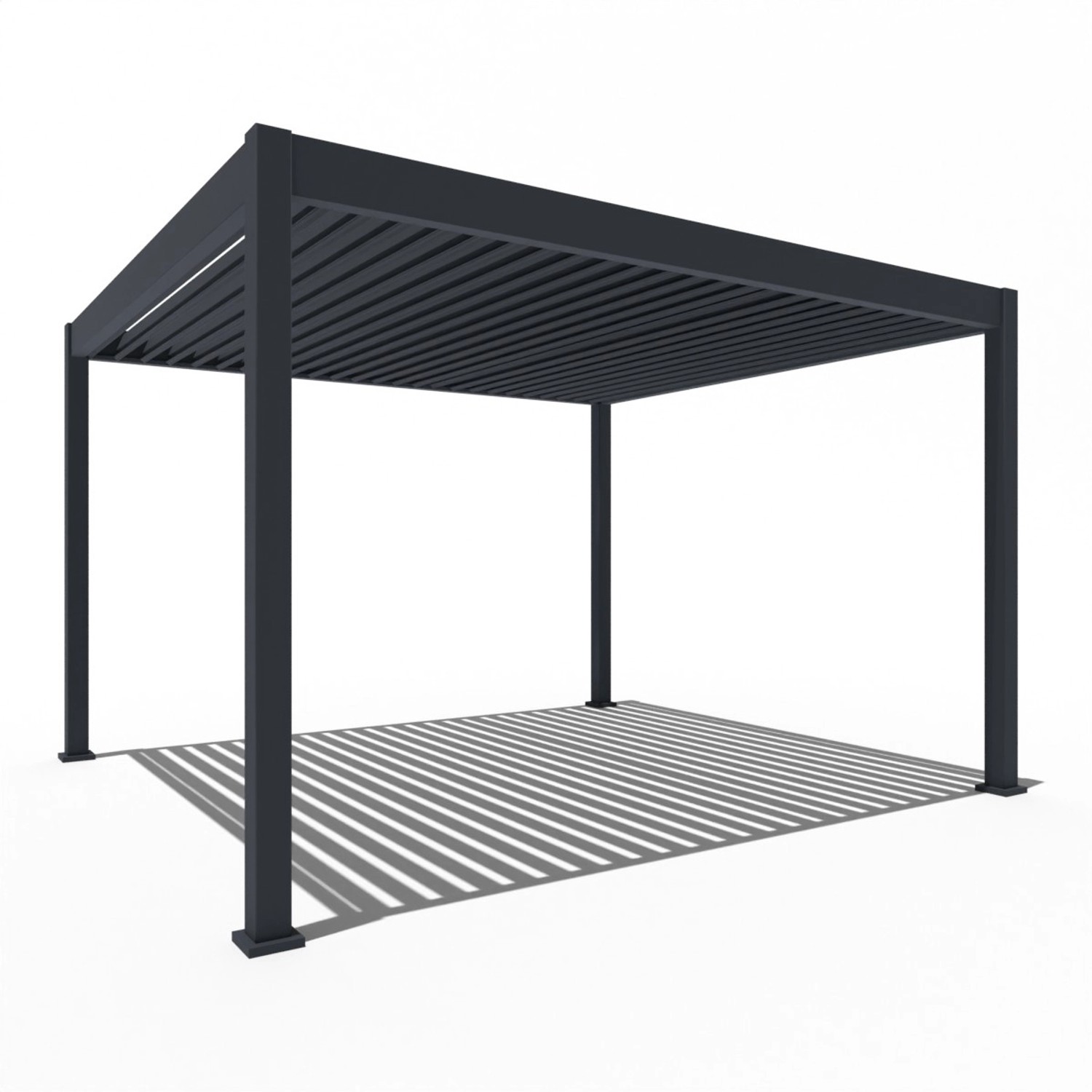 Weide Elektrische Deluxe Aluminium  Pergola 3,6 x 4 M mit LED günstig online kaufen