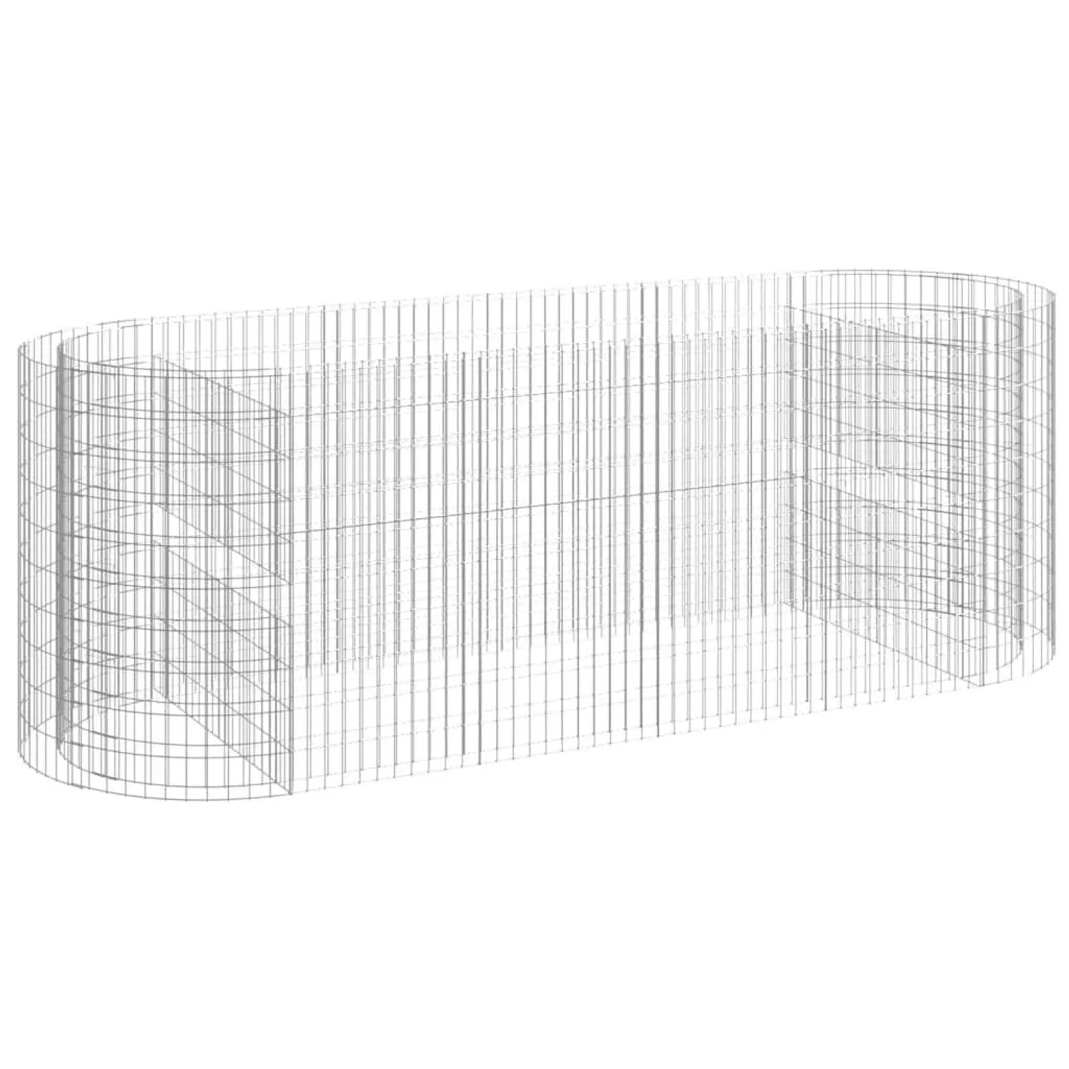 Furnicato Gabionen-hochbeet Verzinktes Eisen 300x100x100 Cm