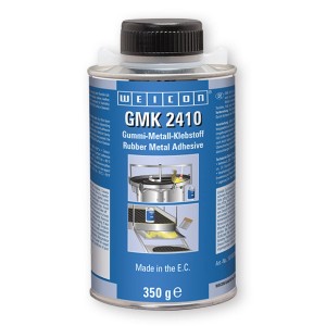 WEICON GMK 2410 Gummi-Metall-Klebstoff, 350g Pinseldose für dauerelastische Verklebungen.