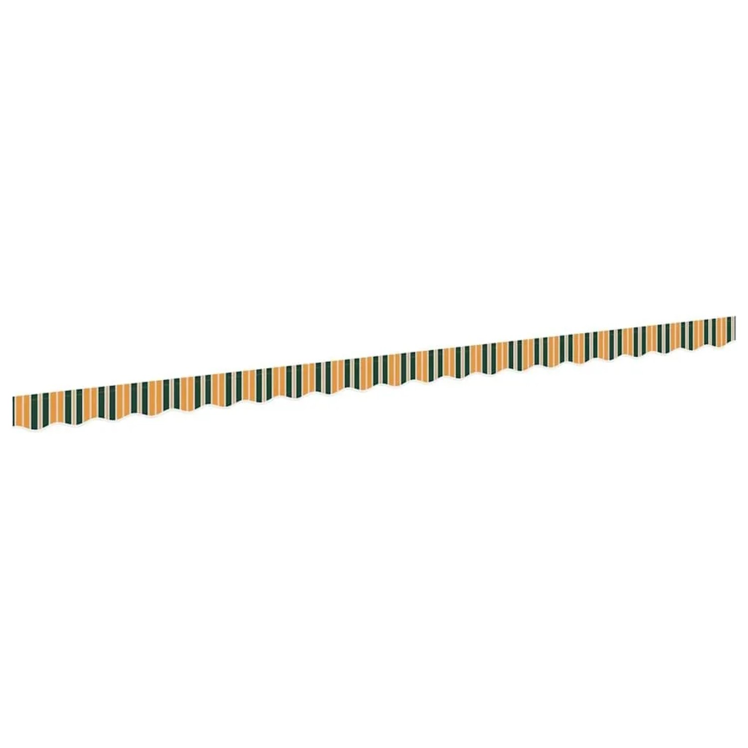 vidaXL Markisenvolant Grün und Gelb 480 x 20 cm Segeltuch 42000804
