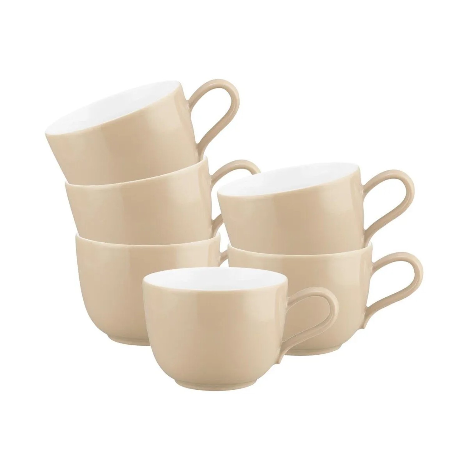 Seltmann Weiden Liberty Pure Colors Kaffeetasse 260 ml 6er Set Dusty Beige