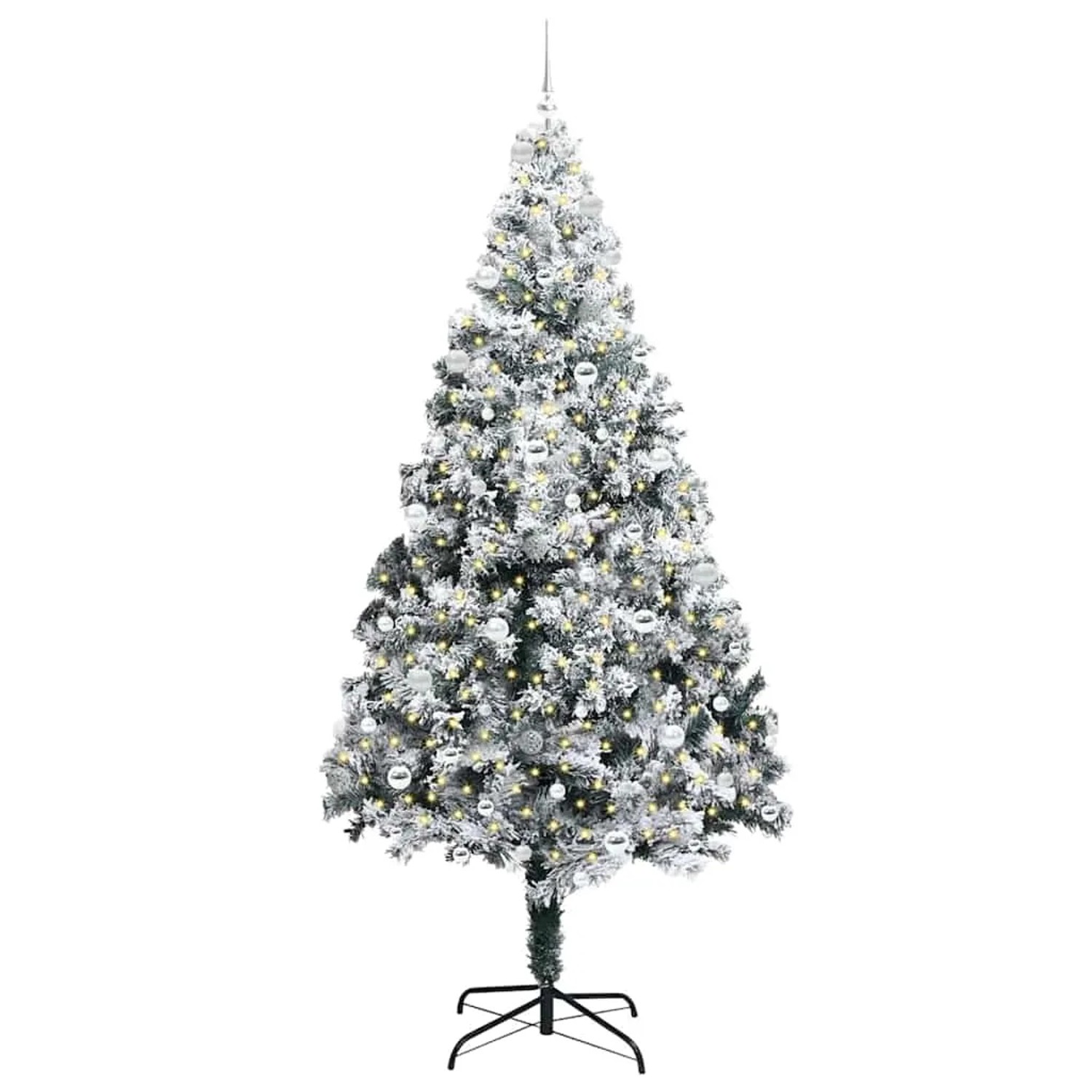 vidaXL Künstlicher Weihnachtsbaum mit 300 LEDs mit Ständer Grün 240 cm 3396985