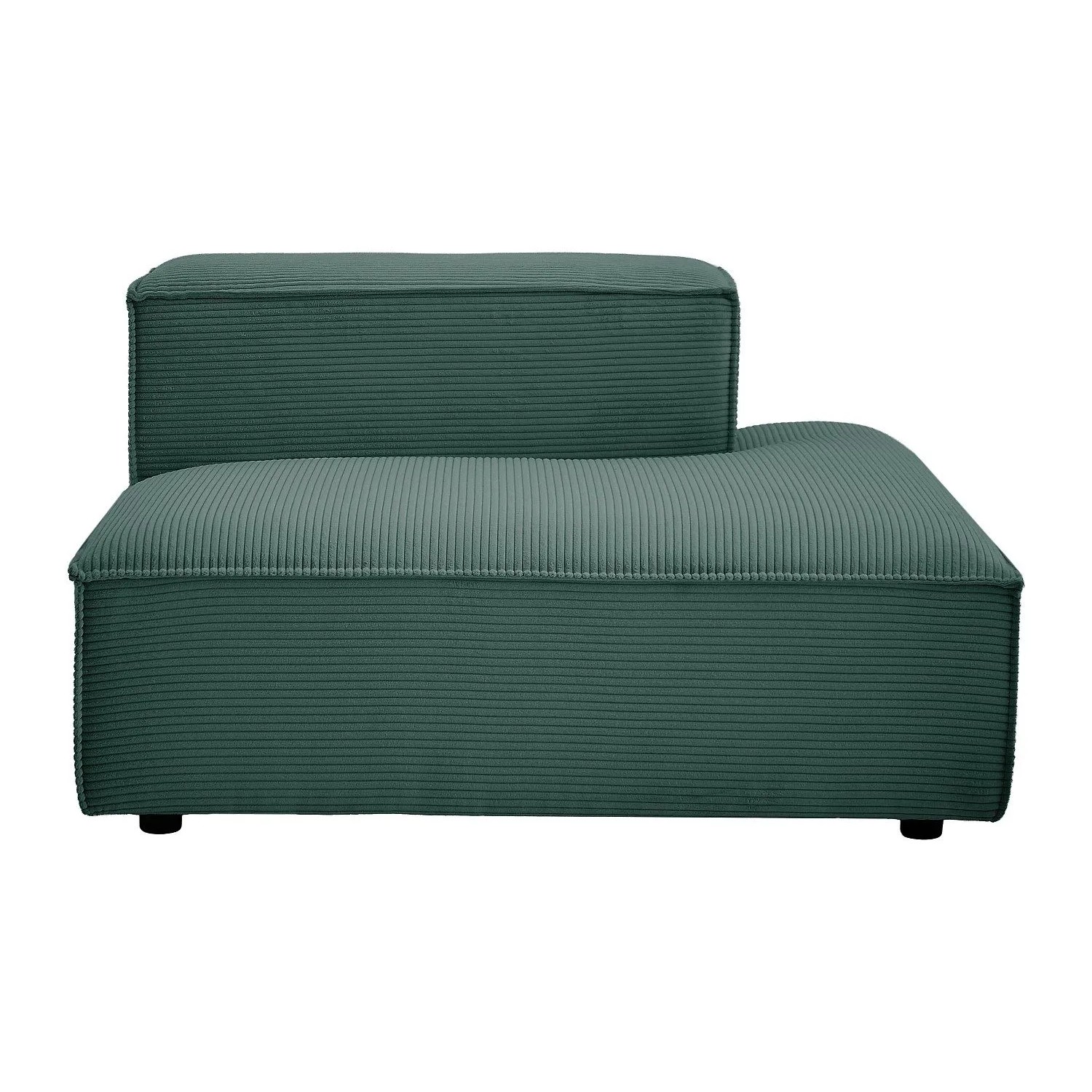 Vente-unique Recamiere Ohne Schlaffunktion Ruzolo Grün 120 cm