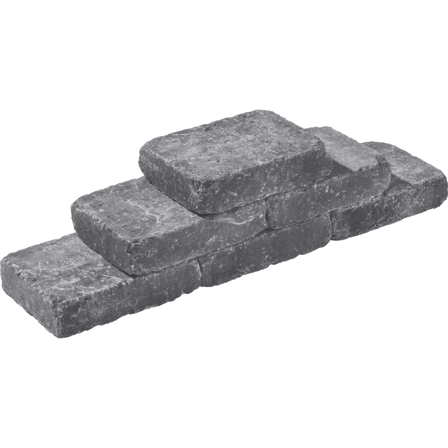 Diephaus Pflastersteine Collo Basalt, 21x14x7 cm, gestapelt. Betonpflaster für Gartenwege und Einfahrten.