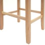 PROREGAL Barhocker Gepolstert Mit Lehne Sitzhöhe 75cm Holz Hellgrau Helle Beine Stoff/Textil Barstuhl Tresenhocker_7
