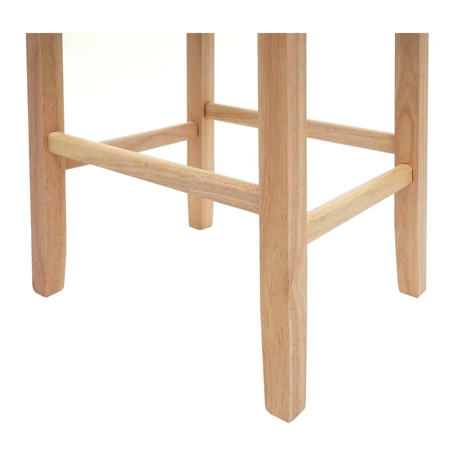 PROREGAL Barhocker Gepolstert Mit Lehne Sitzhöhe 75cm Holz Hellgrau Helle Beine Stoff/Textil Barstuhl Tresenhocker_7